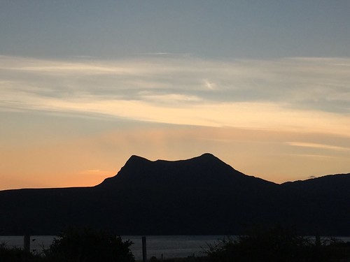sunlight mountain silhouette sunrise golden highlands westerross rossshire