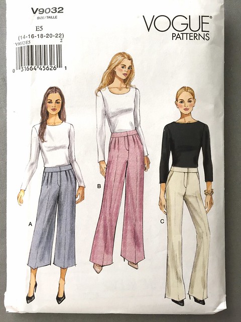 Vogue 9032 pants pattern