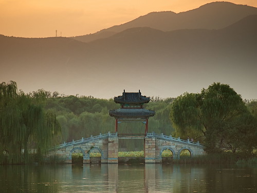 china park sunset lake green water wow garden asia beijing olympus 北京 summerpalace 中国 kunming pavillion 颐和园 亚洲 昆明湖 e410