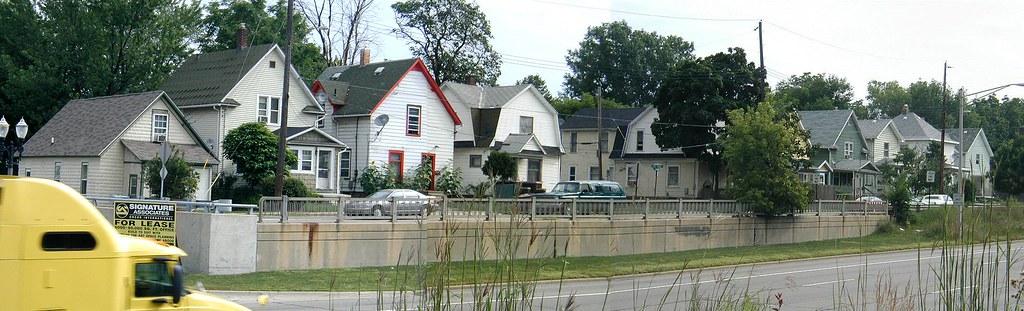 East Saginaw Street houses
