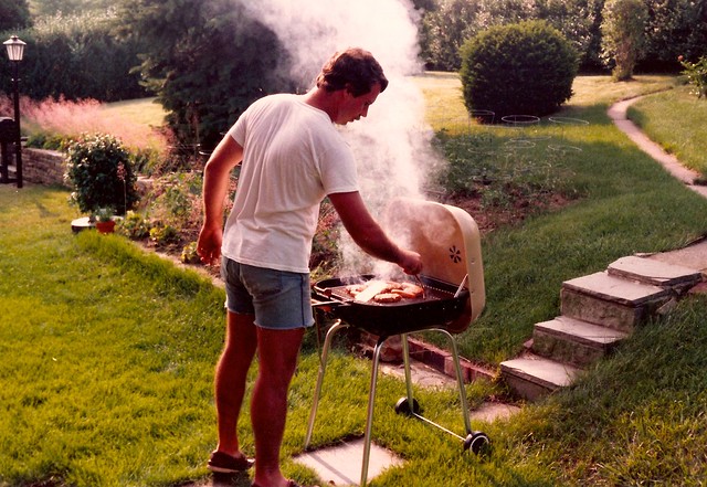 Dad grilling