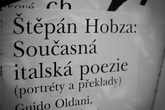 2015 10 13 Štěpán Hobza: Současná italská poezie