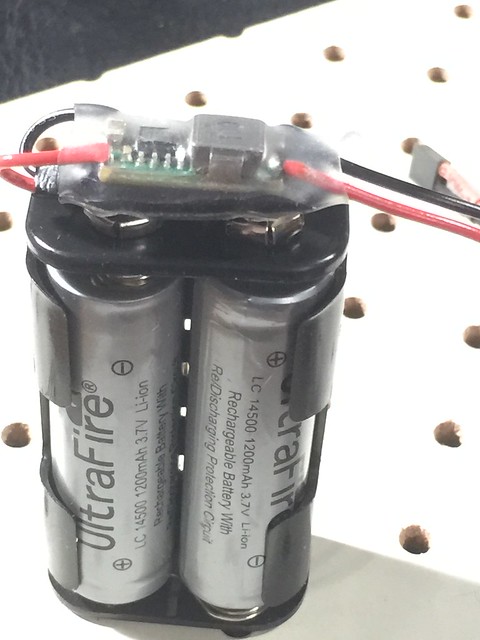 Make a 5v battery from a 9v battery snap.