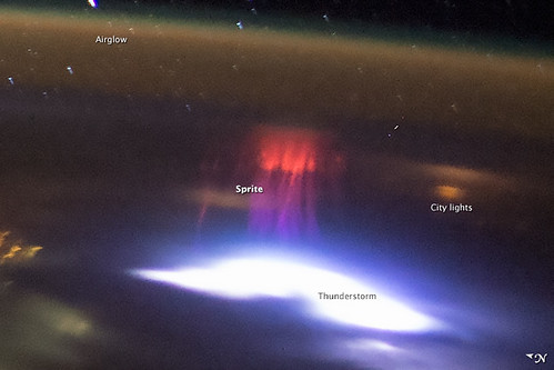 Red Sprites Above the U.S. and Central America