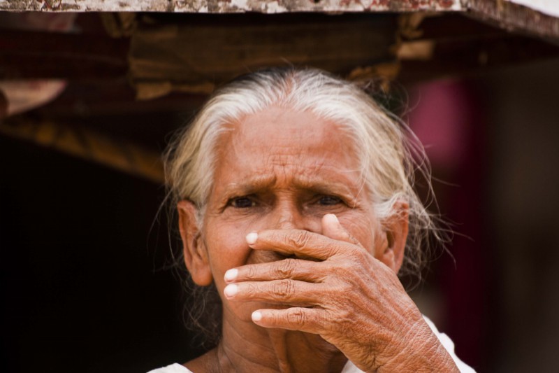 Old Lady in Kolkata, India