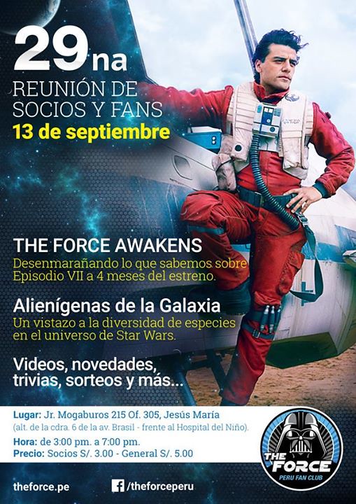 Star Wars : 29na Reunión de Socios y Fans de The Force Perú