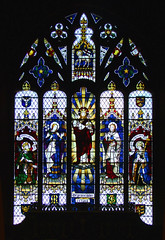 Christ in Majesty flanked by St Edmund, Blessed Virgin, St John and St Felix by Horace Wilkinson, 1938