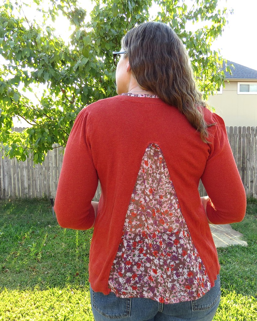 Flowy Fall Flowers Sweater - After