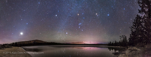 Planets and Stars over Lake Annette