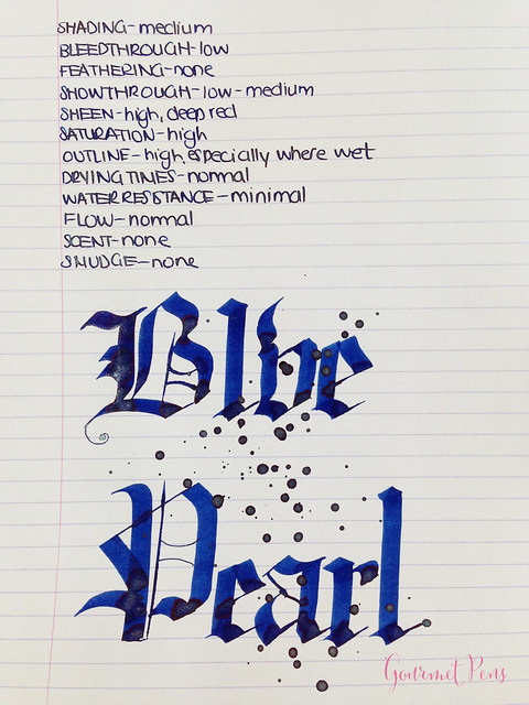 Ink Shot Review Diamine Blue Pearl (6)