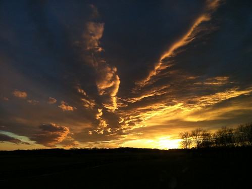 sunset sky clouds virginia bealeton