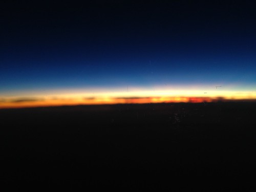 chile sunrise flying view flight delta airlines 日出 智利