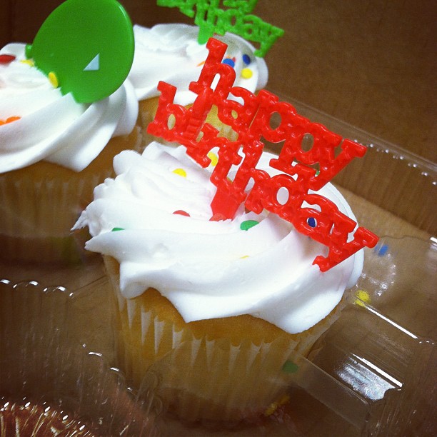Happy birthday cupcake #food