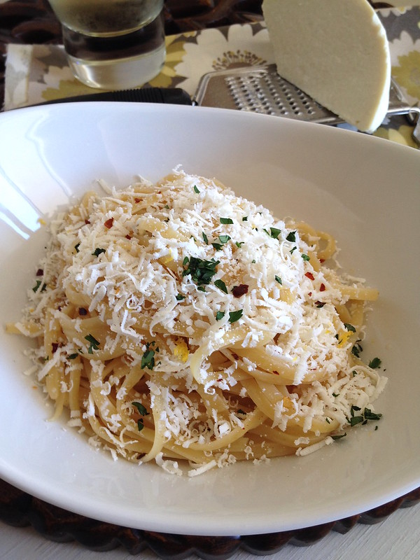 Browned Butter Linguine with Mizithra