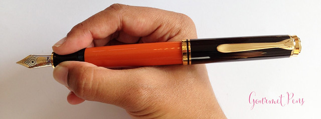 Review Pelikan Souverän M800 Burnt Orange Fountain Pen @AppelboomLaren (8)