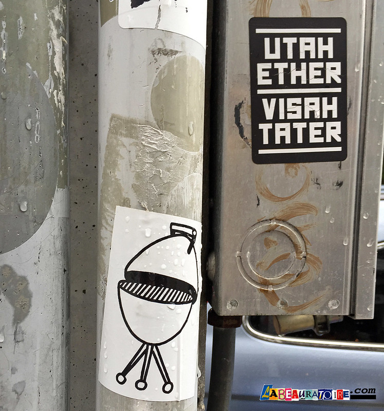 utah & ether  visah tater & grill stickers - Key West -  8647