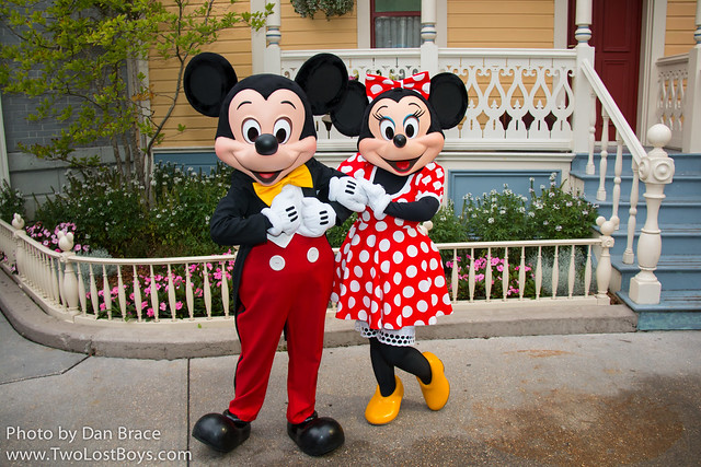 Mickey and Minnie Mouse