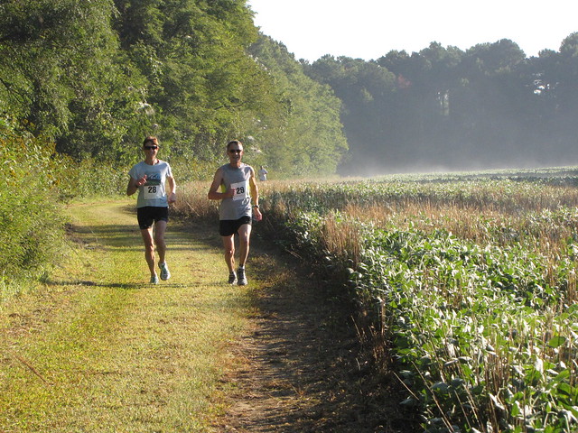 Julia and David Smith, 2014 winners.  4th annual Friends of Belle Isle State Park 5K Run/Walk and Pancake Breakfast on September 26, 2015.