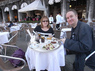 Teege and Sam at Florian, St Mark's Square, Venice
