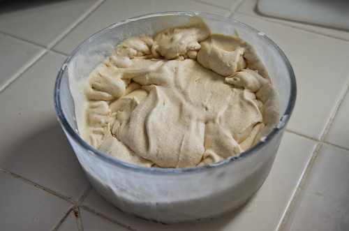 Homemade Browned Butter Ice Cream (almost fills a 6-cup Pyrex)