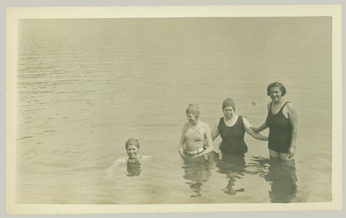 Four women in the water