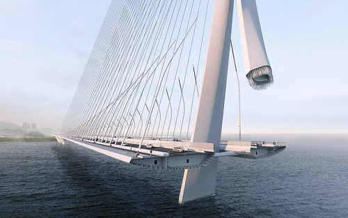 淡江大橋國際競圖結果公佈 英國女建築師Zaha Hadid 擔綱造型設計作品獲勝