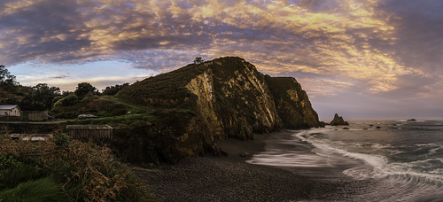 light sea seascape clouds sunrise landscape sony first asturias panoramic campiecho a7rii