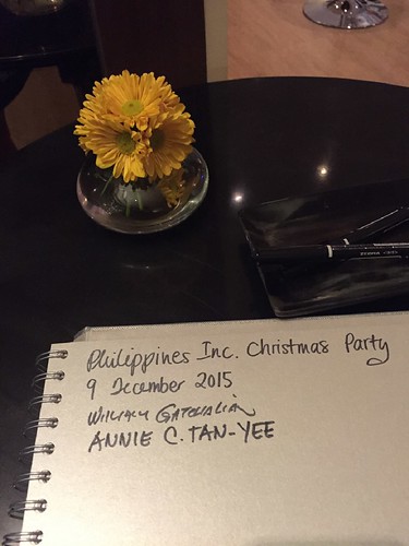 Guest Book, Philippines, Inc Christmas Party Dec 9, 2015