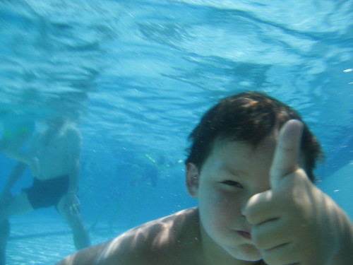 Swimming is cool!