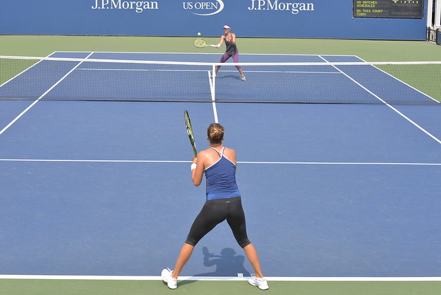 Belinda Bencic and Martina Hingis