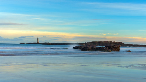 longexposure blue sunset sea lighthouse rock clouds sunrise landscape scotland wave slowshutter northberwick hdr breakingwave d7200 nikond7100 nikond7200 nikon1755mmf28gafsdxifedlens