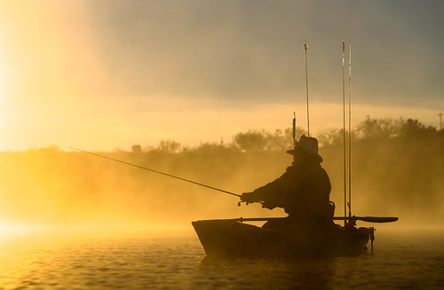 santa morning mist water silhouette sunrise fishing freezing steam sonya7rii