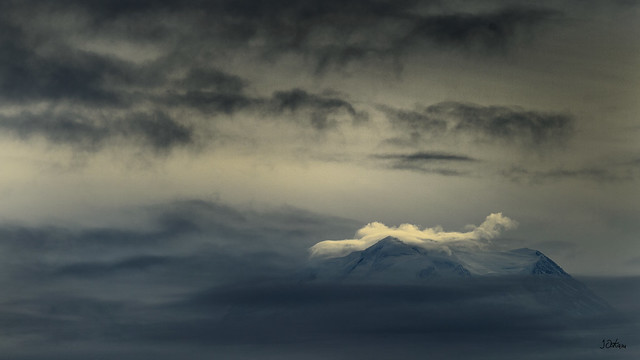 Dark skys over Mt Rainer