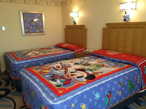 ディズニーアンバサダーホテルの「クリスマス・ファンタジー」デコレーションルーム。