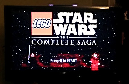 Screen shot of Star Wars Legos video game on the Wii
