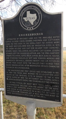 texas tx westtexas texaspanhandleplains tomgreencounty knickerbocker texashistoricalmarkers