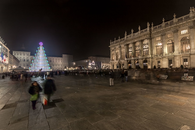 Piazza Castello with the Christmas Tree