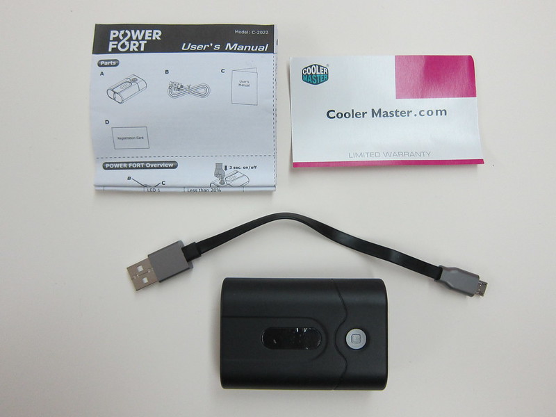 Cooler Master Power Fort 6,000mAh - Box Contents