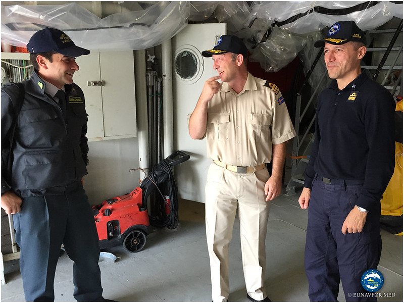 FCDR visits Frontex asset – EUNAVFOR MED Operation Sophia