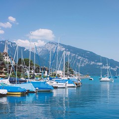 If you were ever wondering where the paradise landscapes are, look no further. Welcome to the mighty Spiez, Switzerland