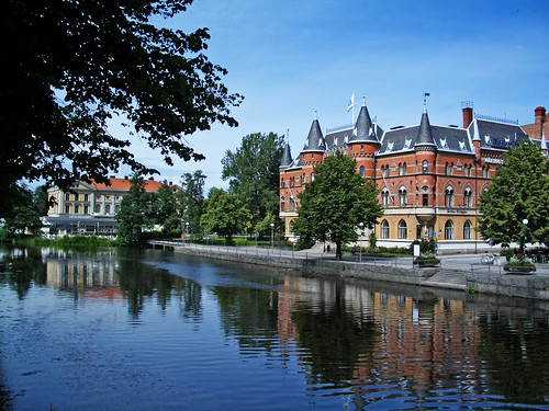 city castle river sweden örebro