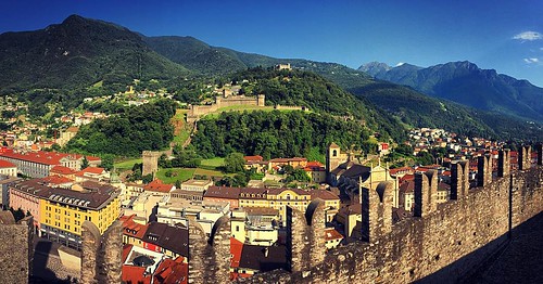 castle landscape switzerland ticino honeymoon mountainside bellinzona instagram