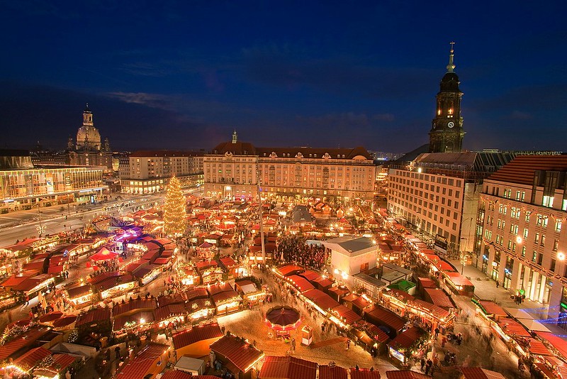 Christmas market in Dresden, Germany. Credit