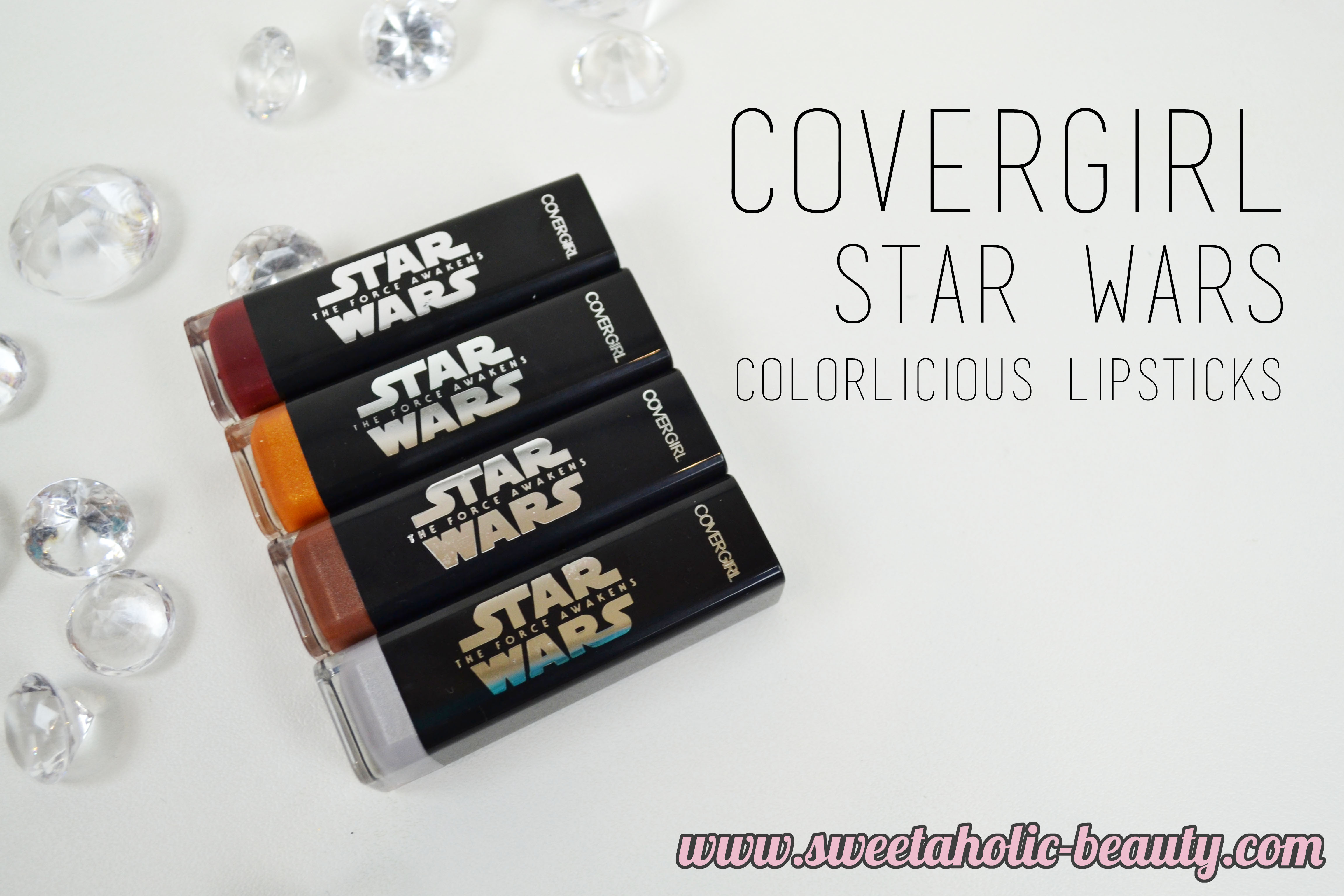 Covergirl Cosmetics Star Wars Colorlicious Lipstick Collection Review & Swatches