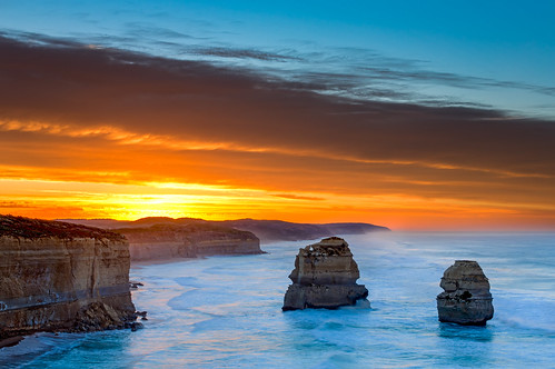 seascape sunrise rocks australia victoria greatoceanroad 12apostles portcampbellnationalpark