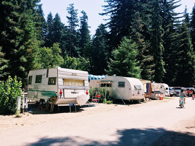 Trailers In The Trees, Vintage Trailer Rally in Felton, CA. August 2015