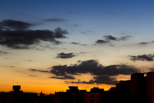 sky silhouette skyline clouds sunrise landscape