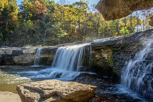 autumn waterfall unitedstates indiana spencer cataractfalls