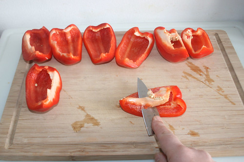 12 - Paprika entkernen / Decore bell pepper
