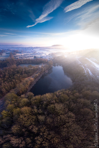 dji aerialphotography drone forest foret froid lac lake landscape leversoleil panoramique pasdecalais paysages phantom4 sunrise vertorama winter beugin hautsdefrance france fr hdr dri